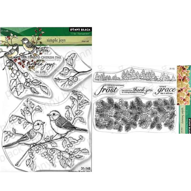 Clear Silicone Stamps For Card Making - Quiet Beauty heldere siliconen stempels voor