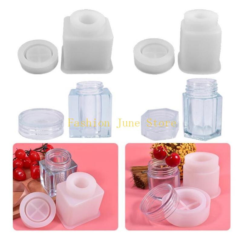 Silicone Epoxy Resin Molds Set - 1 Set Opslagfles Pot Kristal Epoxyhars