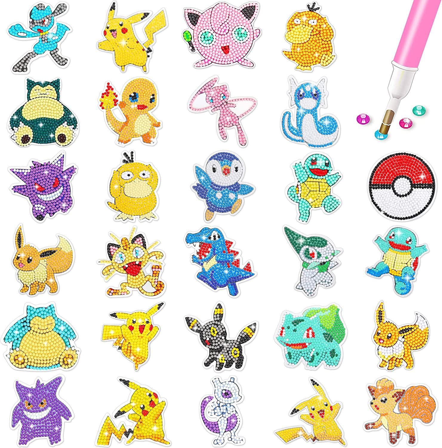 5D Diamond Painting Kit Full Drill - 5D Diamant Schilderij Cartoon Pikachu DIY