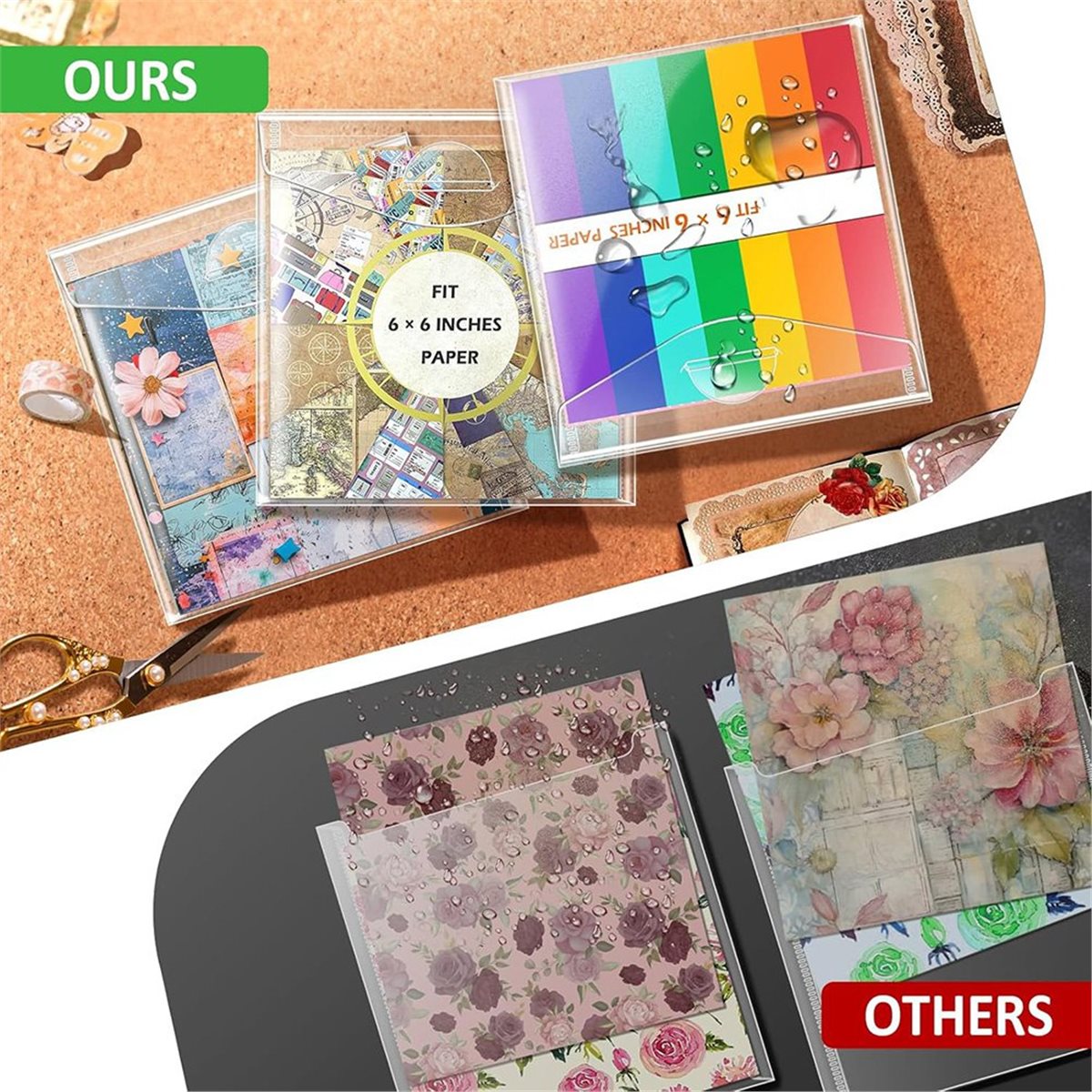 Scrapbooking - (A02R] 6x6 inch scrapbook-opbergruimte, scrapopbergruimte met