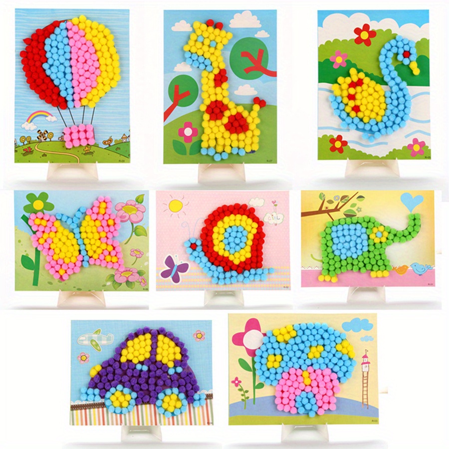 Painting Supplies - 2 stks 16x21 cm Kleurrijke Pom-Pom