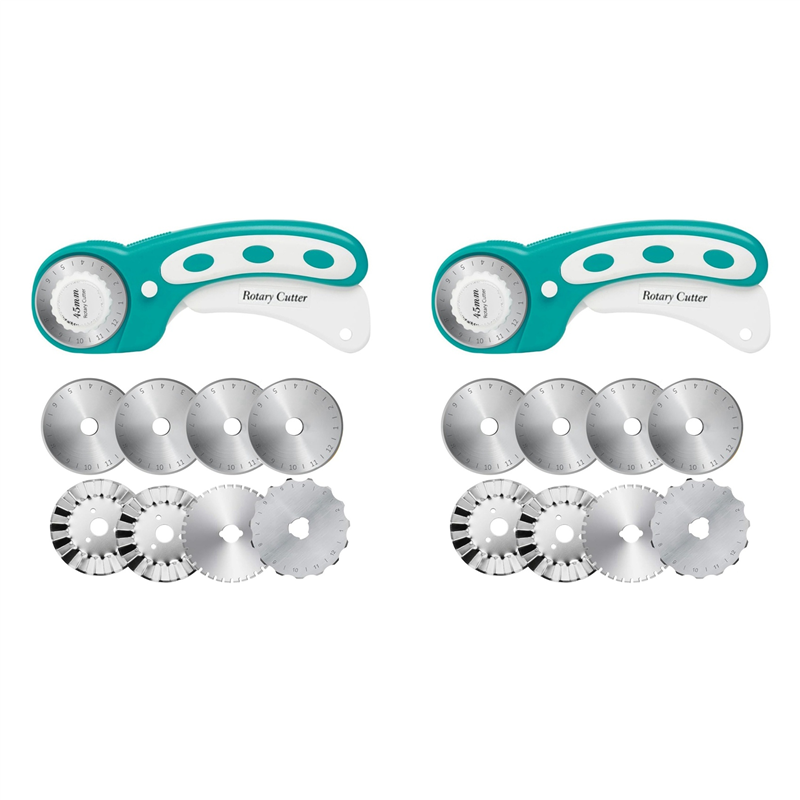 Rotary Cutter For Fabric 45Mm - 【TODAY-ALLEEN!】2 stuks 45 mm roterende snijder