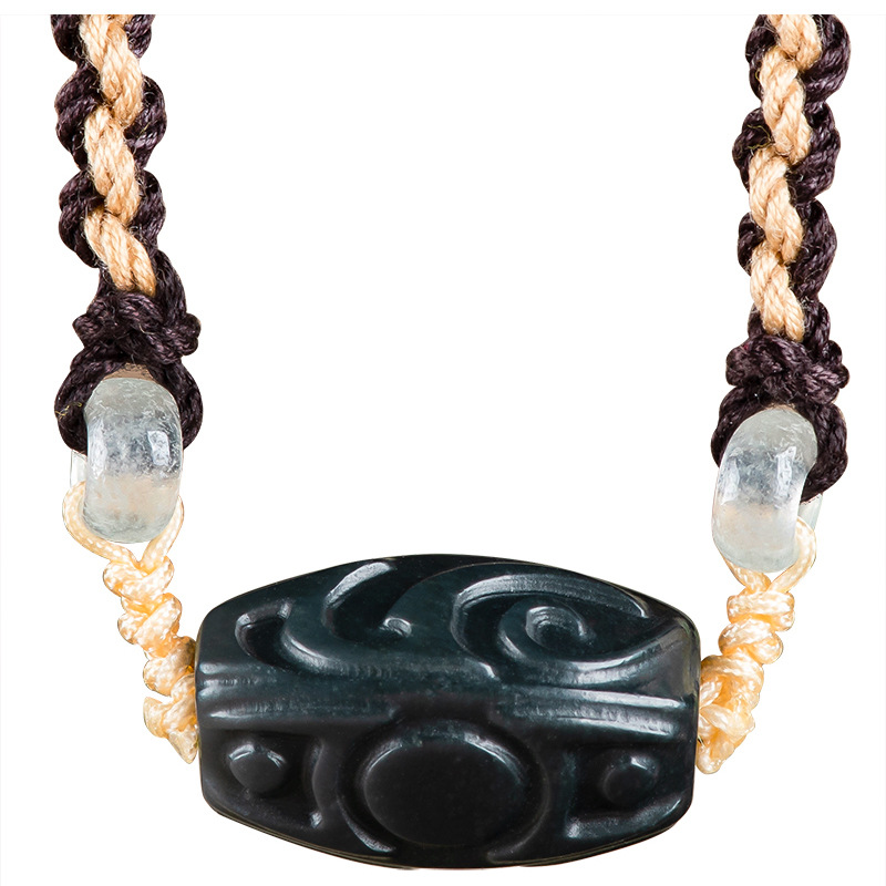 Beading - Hetian Jade Carve Bead Hanger Ketting