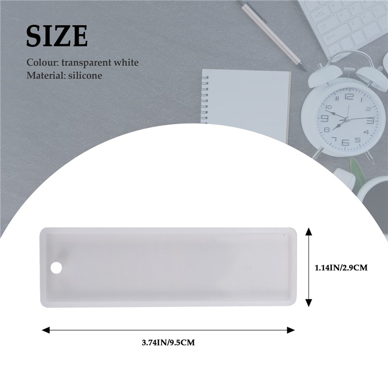 Silicone Epoxy Resin Molds Set - De nieuwe 6-delige rechthoekige siliconen boekenlegervorm,