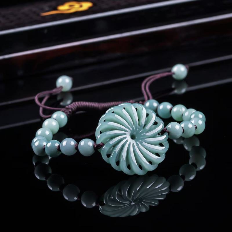 Beading - Natuurlijke Jadeiet A-kwaliteit, geluksbrengende, echte ronde