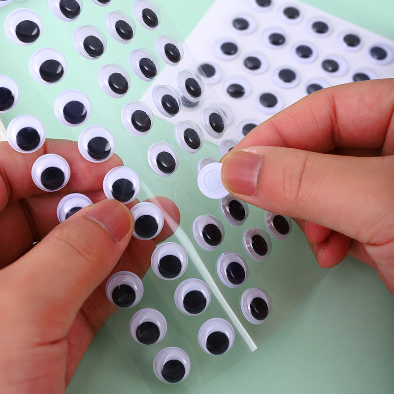 Scrapbooking - Groothandel zelfklevende wiebelogen stickers plastic googly