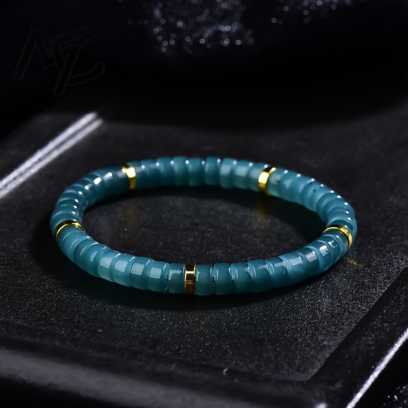Beading - Natuurlijke Jadeïet Blauw Water Abacus Kralen