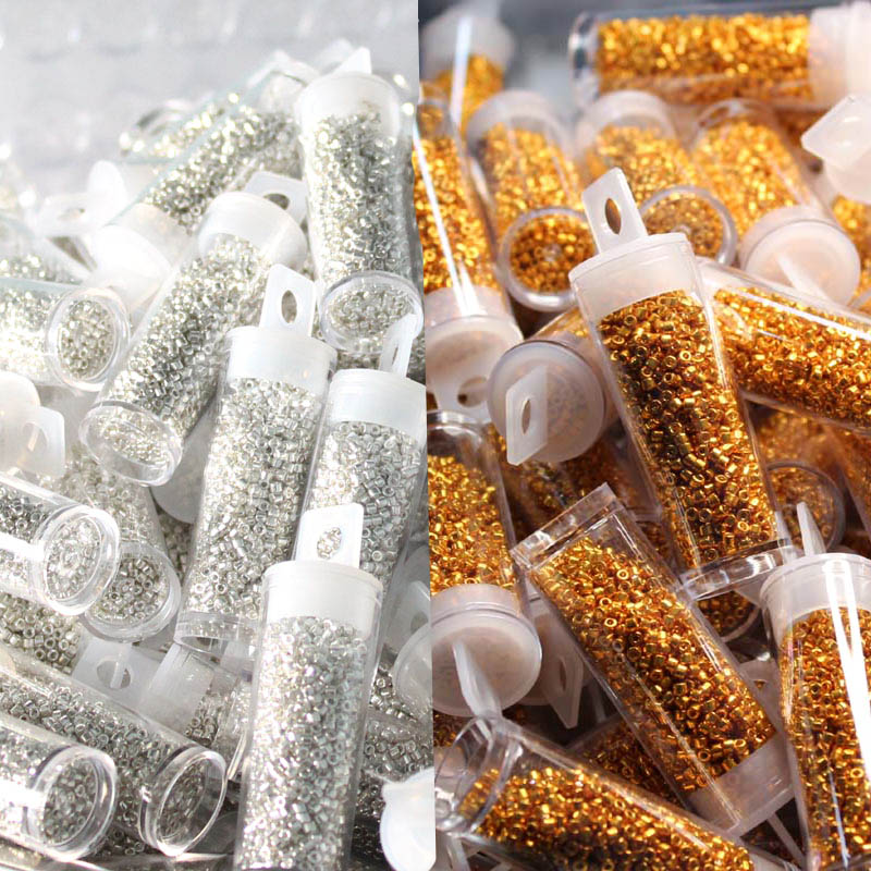 Glass Seed Beads 2Mm Jewelry Making - Japanse MKU glaskralen metallic kleuren 2MM