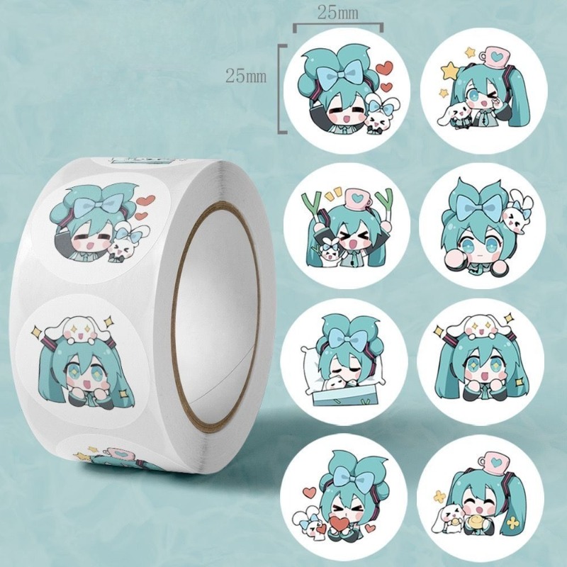 Scrapbooking - Ins esthetische schattige Hatsune Miku-stickers, decoratieve