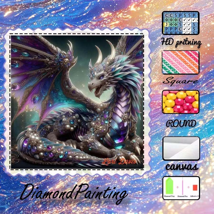 5D Diamond Painting Kit Full Drill - 1 stuk 5D DIY flockingdoek, speciale