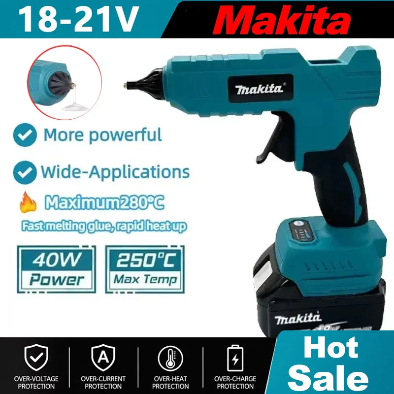 Hot Melt Glue Gun Cordless - Makita Draadloze Elektrische Hete Lijm Gun