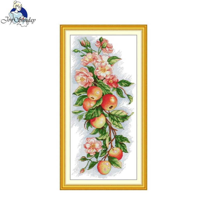 Cotton Embroidery Thread Skeins - Vreugde Zondag Borduurpakket Appels En Bloemen