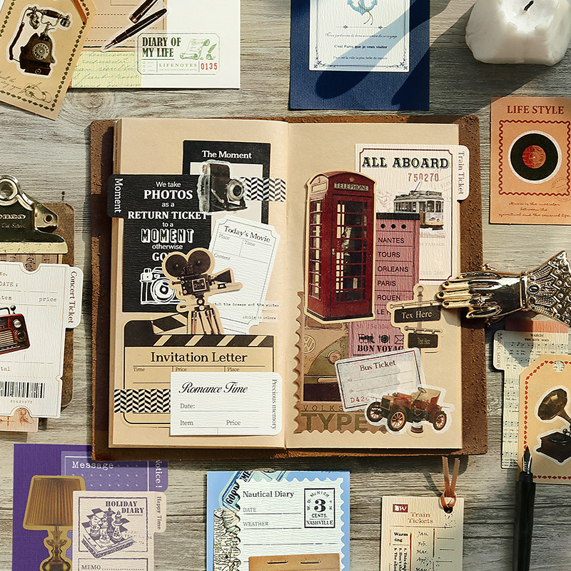 Vintage Junk Journal Scrapbooking Paper - 30 vellen vintage archiefmateriaal papier voor