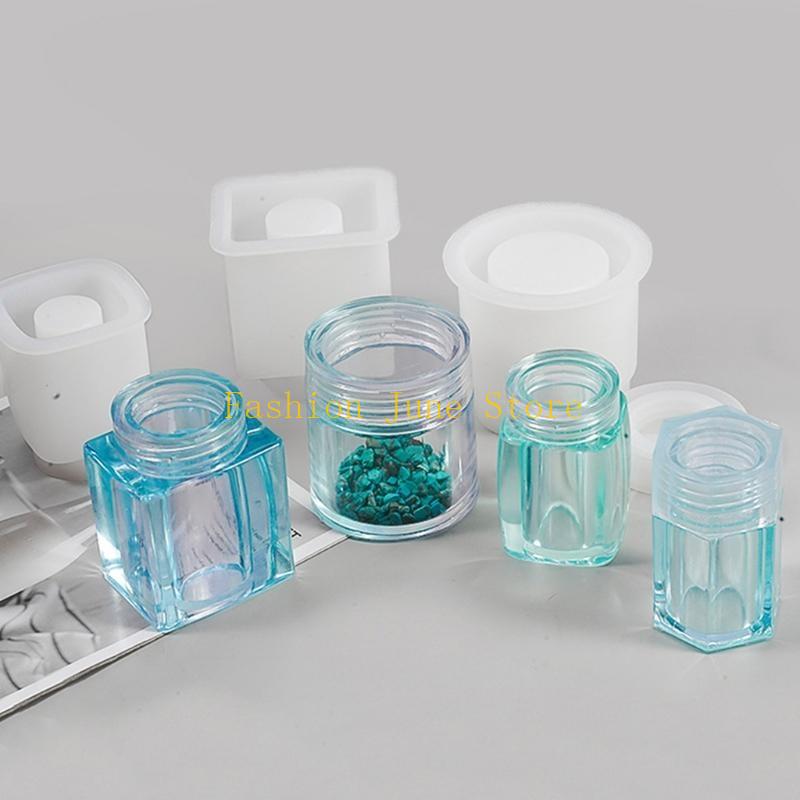 1 Set Opslagfles Pot Kristal E - Silicone Epoxy Resin Molds Set recensie en prijs