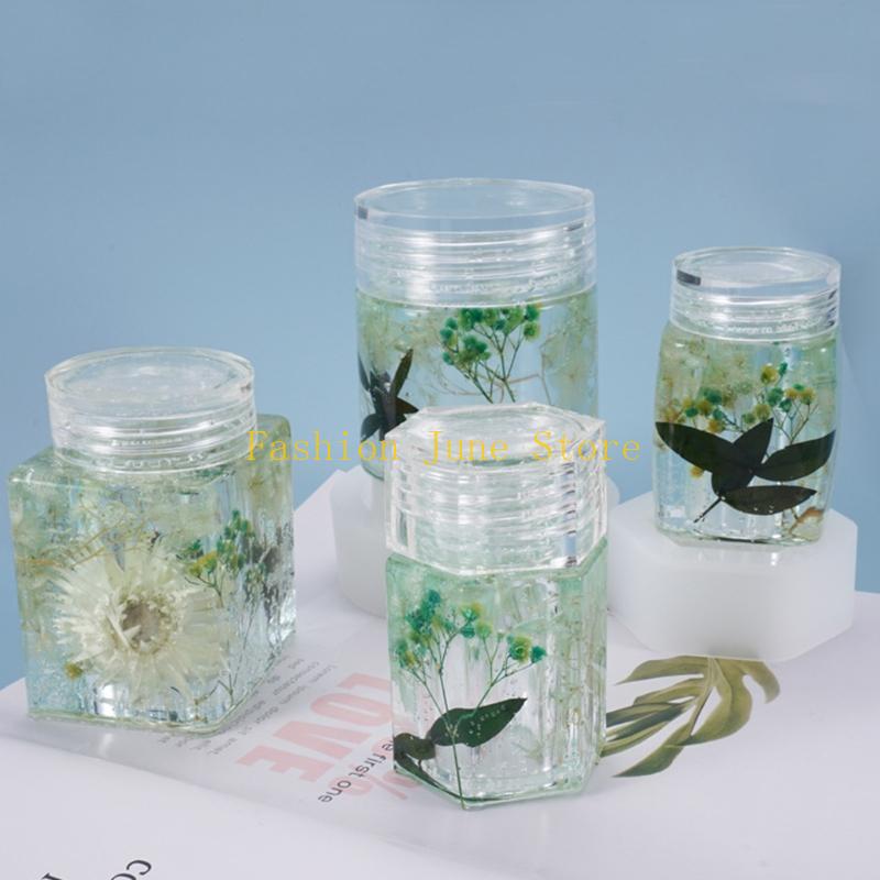 1 Set Opslagfles Pot Kristal E - Silicone Epoxy Resin Molds Set recensie en prijs