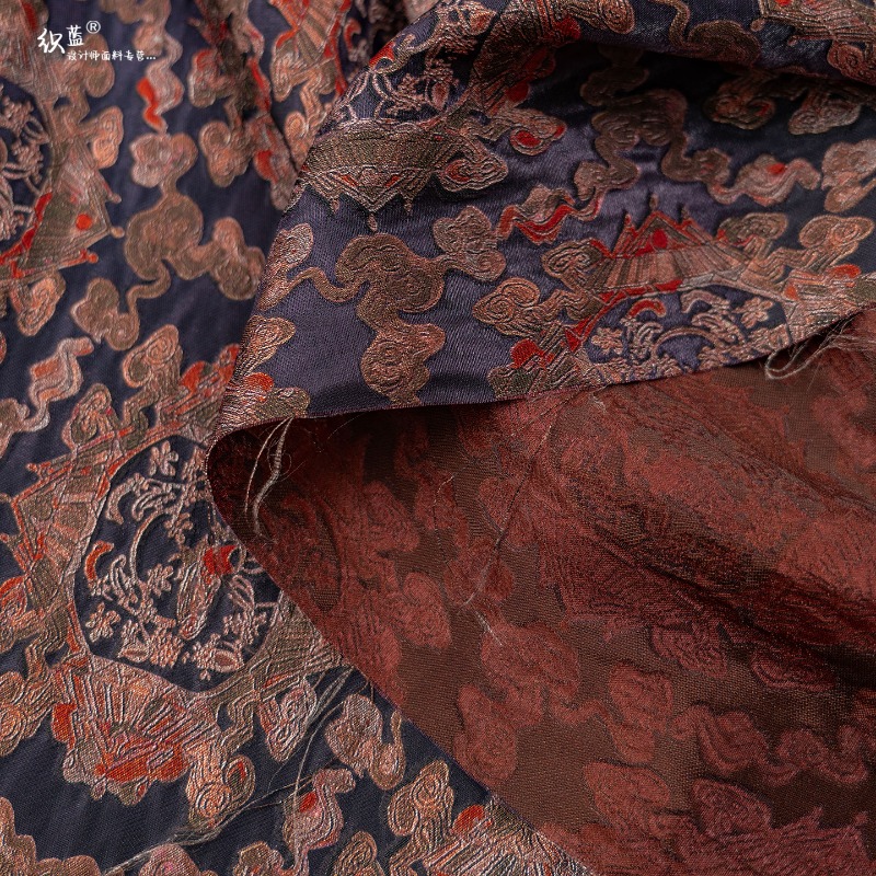 Paars Rood Rayon Bloemen Jacqu - Sewing recensie en prijs