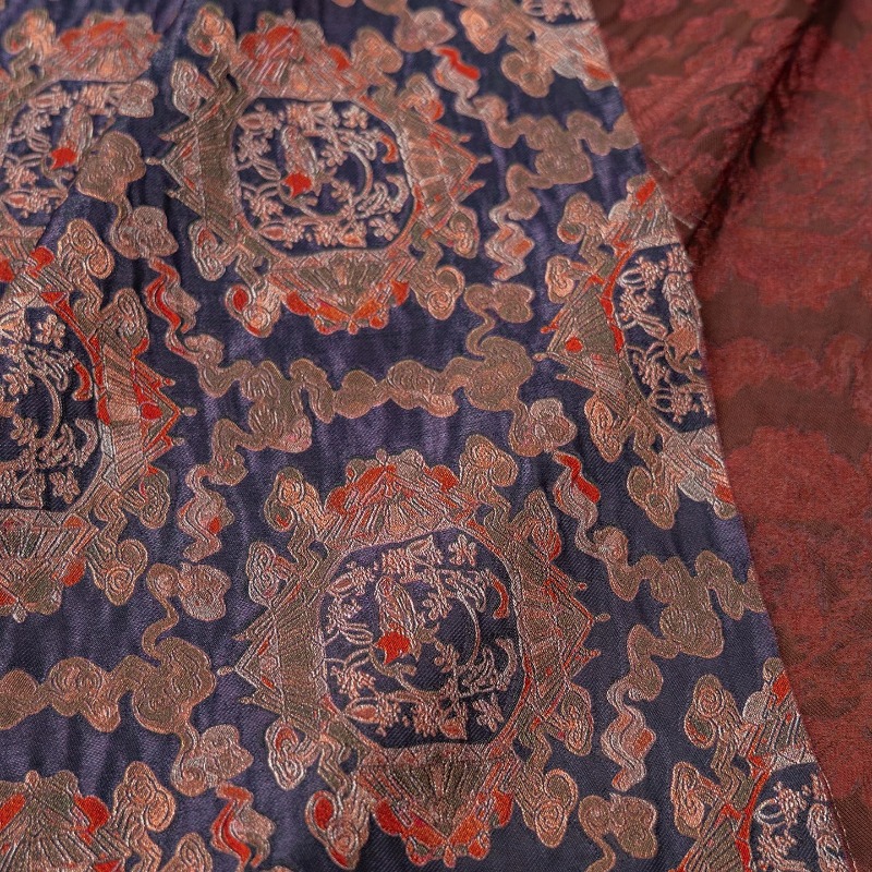 Paars Rood Rayon Bloemen Jacqu - Sewing recensie en prijs