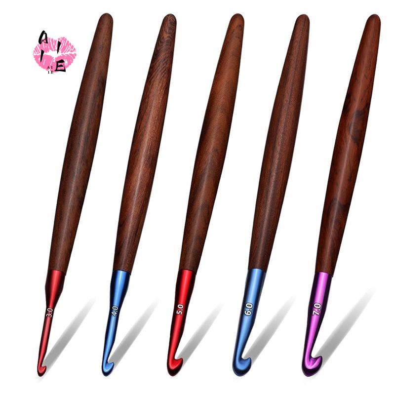 A11E-haaknaaldenset, ergonomis - Wooden Crochet Hooks Ergonomic Handle recensie en prijs