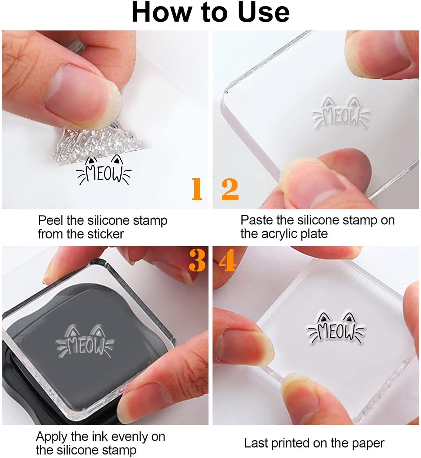 Uitgesneden Katten Siliconen D - Clear Silicone Stamps For Card Making recensie en prijs