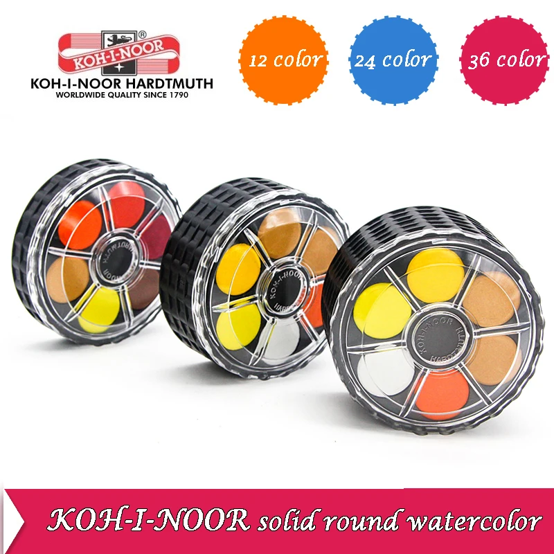 KOH-I-NOOR Solid Aquarel Pigme - Watercolor Paint Set Solid Pigment recensie en prijs