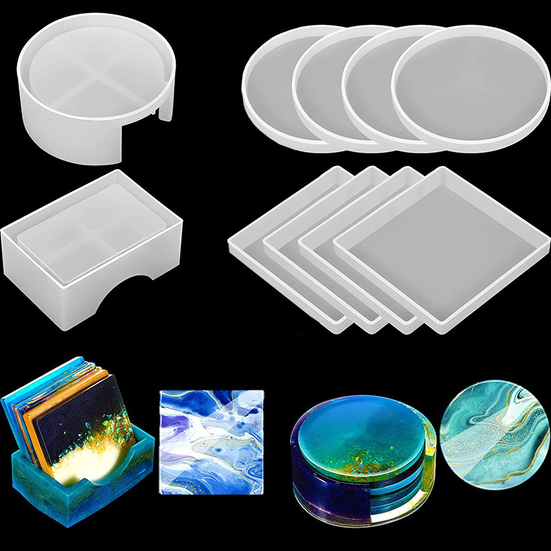5 stks/set DlY Epoxyhars Cup O - Silicone Epoxy Resin Molds Set recensie en prijs
