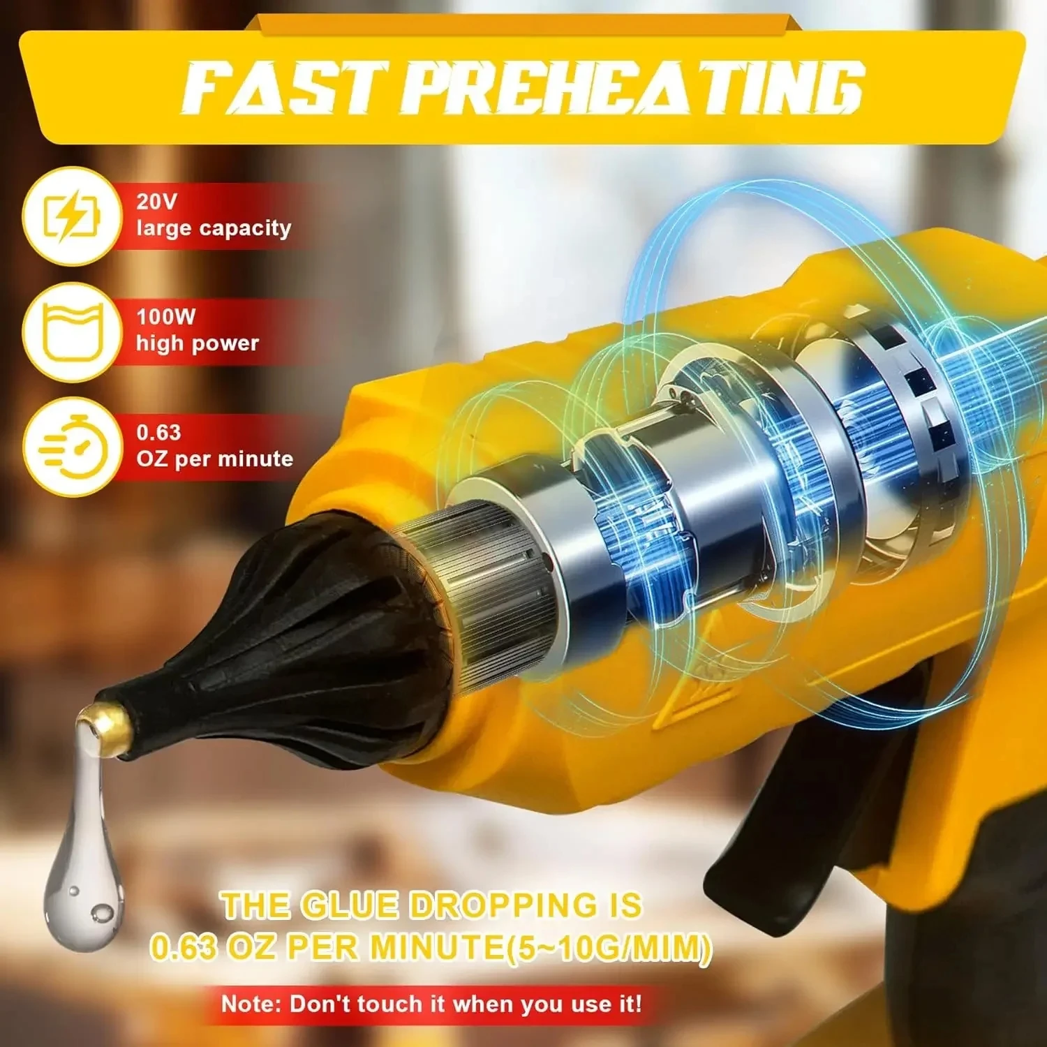 Draadloze Elektrische Handheld - Hot Melt Glue Gun Cordless recensie en prijs