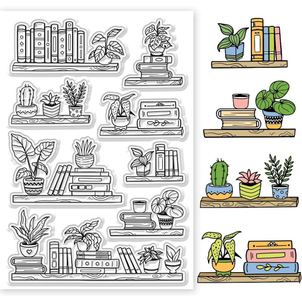 Ingemaakte boekenplank duideli - Clear Silicone Stamps For Card Making recensie en prijs