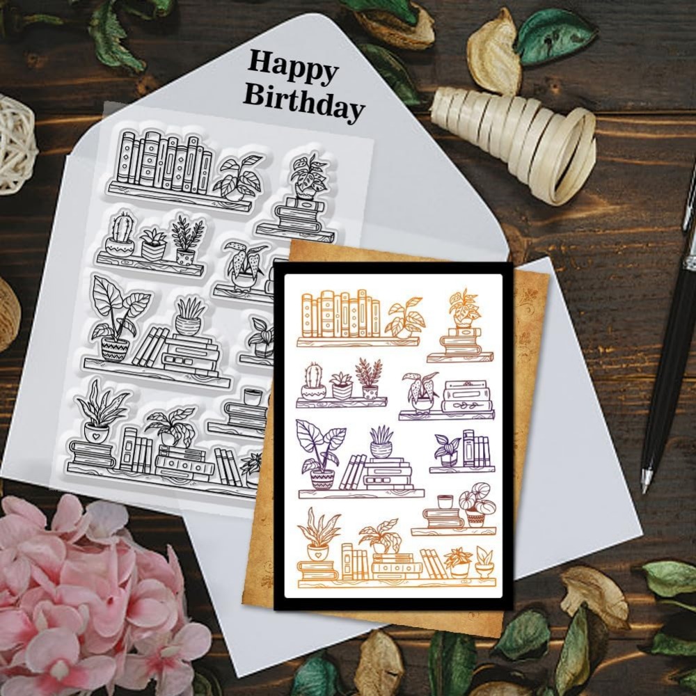 Ingemaakte boekenplank duideli - Clear Silicone Stamps For Card Making recensie en prijs