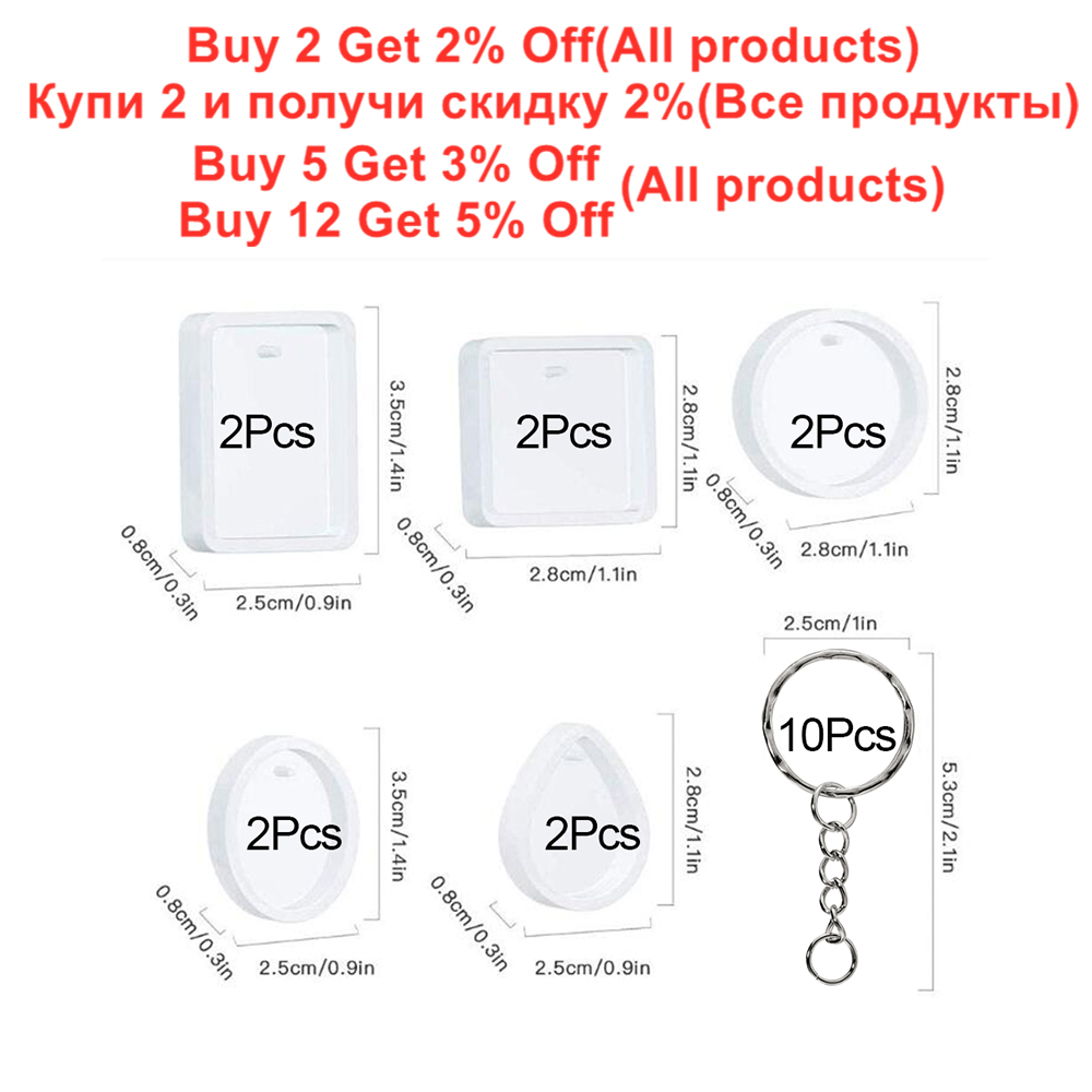 20 Stks/set Diy Sleutelhanger  - Silicone Epoxy Resin Molds Set recensie en prijs