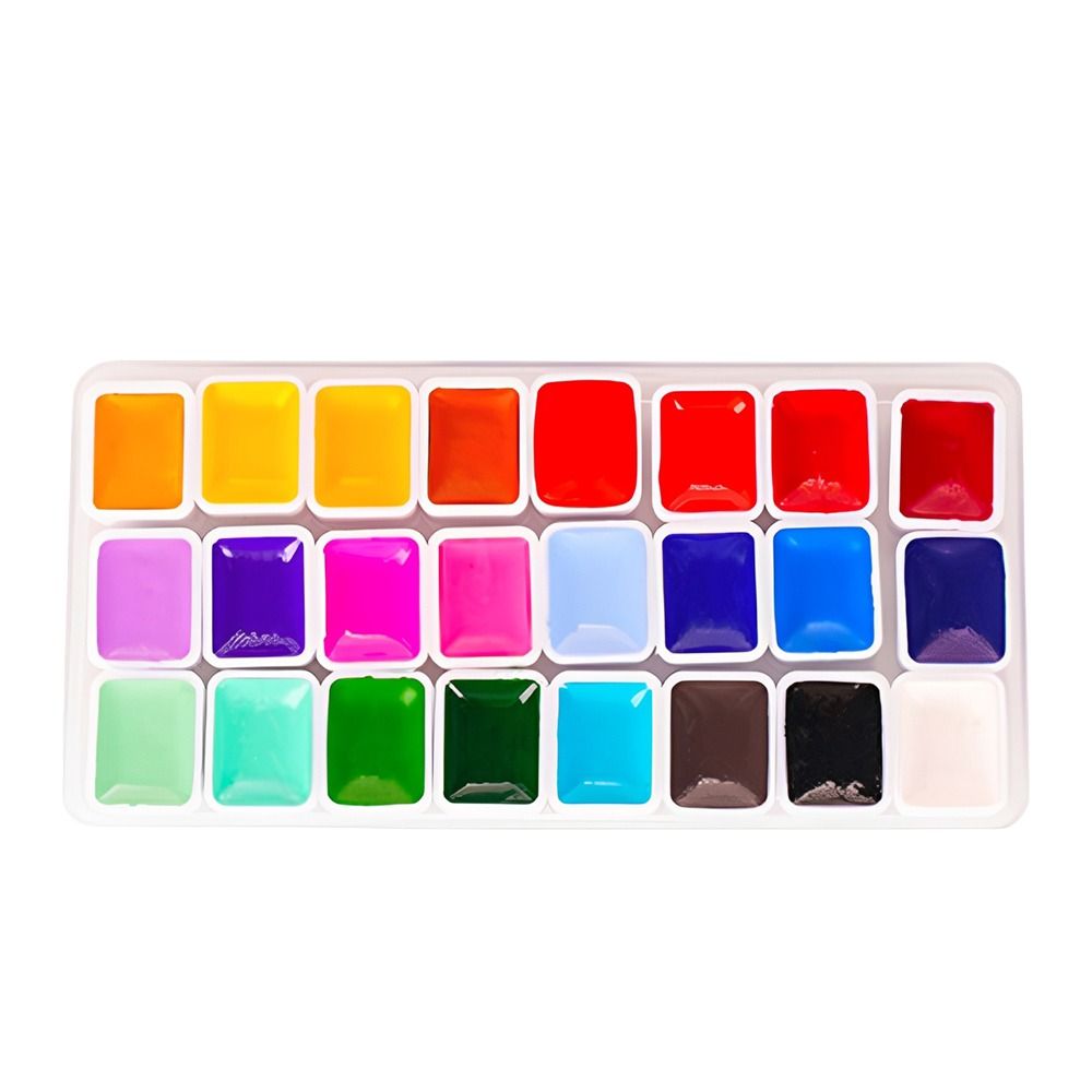 24 kleuren aquarelverfset kuns - Watercolor Paint Set Solid Pigment recensie en prijs