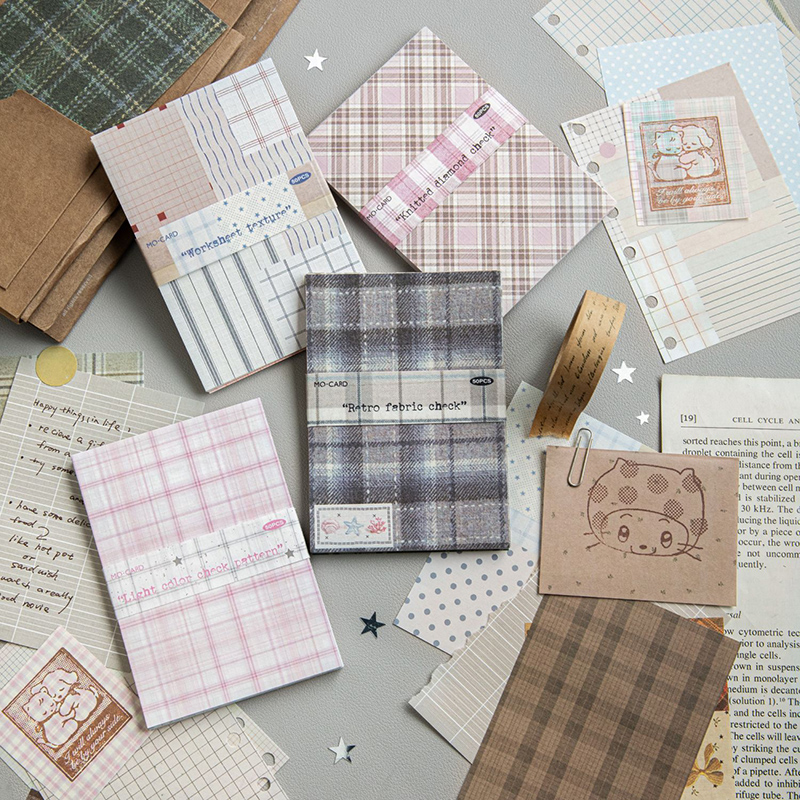 50 stuks Creatief Geruit Decor - Vintage Junk Journal Scrapbooking Paper recensie en prijs