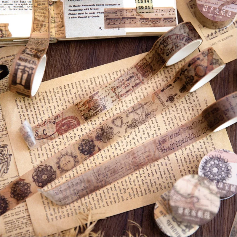 18.5Mm * 2M Vintage Washi Pape - Vintage Junk Journal Scrapbooking Paper recensie en prijs