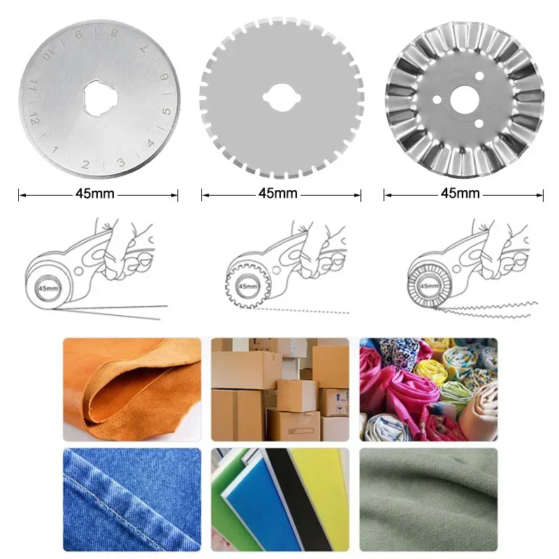 45MM Roller Wheel Mes Doek Sni - Rotary Cutter For Fabric 45Mm recensie en prijs