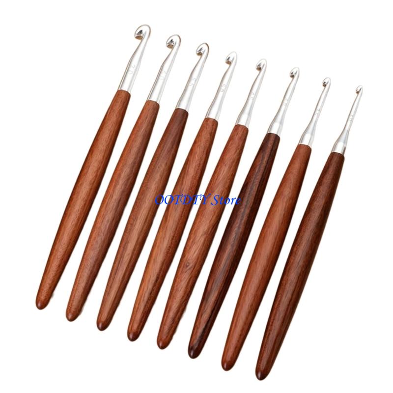 367A 8 Stuks Ergonomische Hout - Wooden Crochet Hooks Ergonomic Handle recensie en prijs