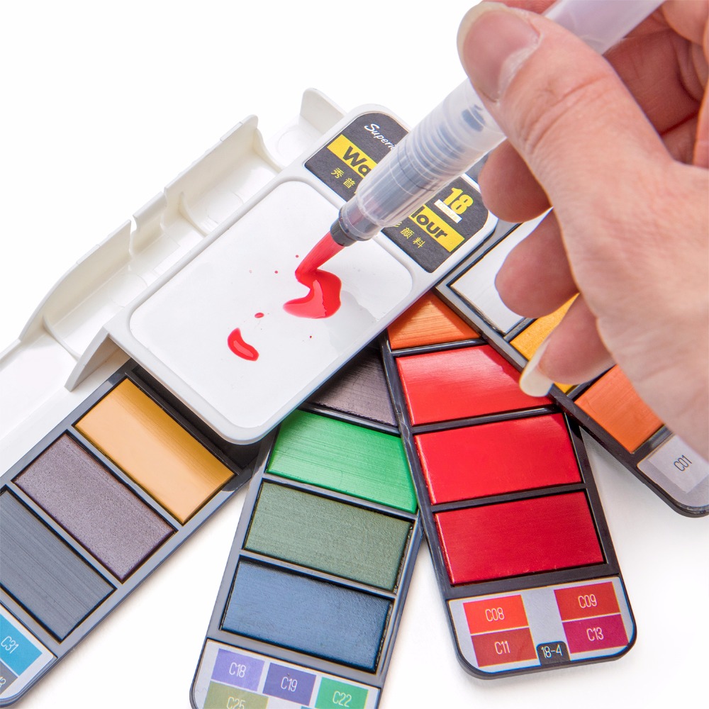 18/25/33/42 Kleuren Solid Aqua - Watercolor Paint Set Solid Pigment recensie en prijs