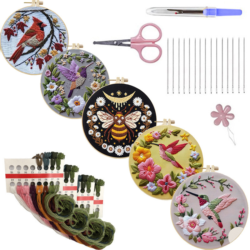 Kolibrie borduurpakket voor be - Cross Stitch Stamped Kits Beginners recensie en prijs