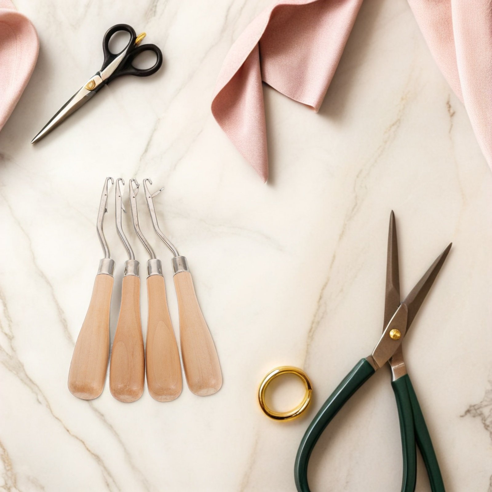 4 stuks haaknaalden met ergono - Wooden Crochet Hooks Ergonomic Handle recensie en prijs