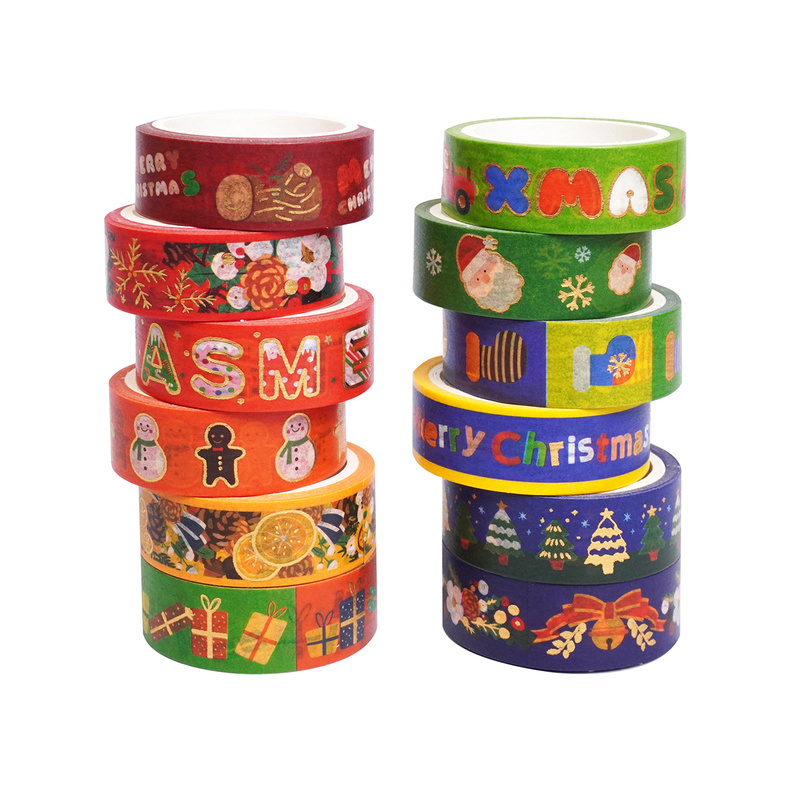 12 rollen vintage kerstboomsta - Scrapbooking recensie en prijs