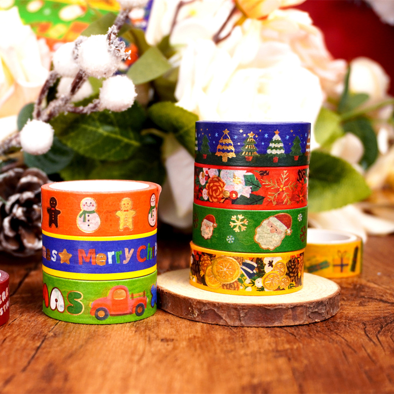 12 rollen vintage kerstboomsta - Scrapbooking recensie en prijs