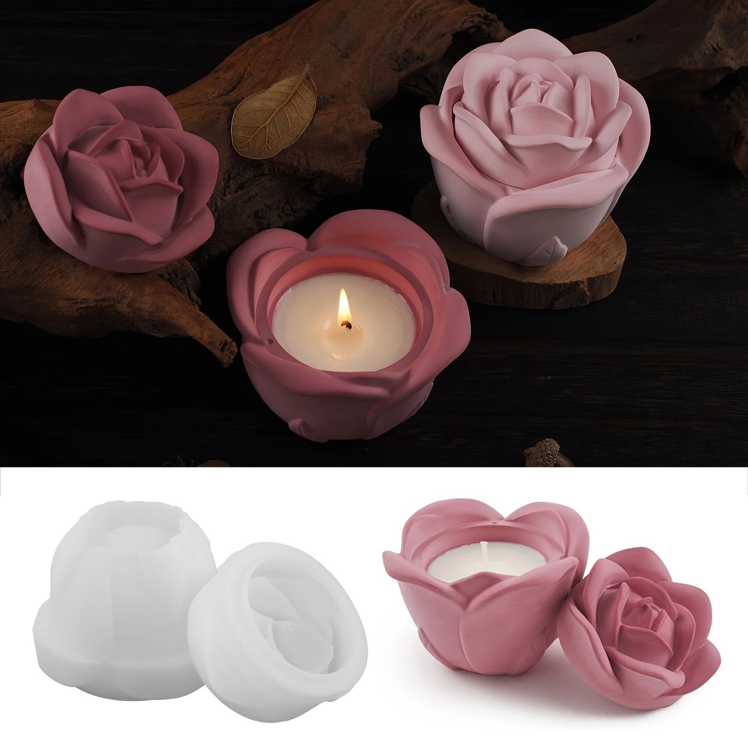2-delige set roosvormige silic - Silicone Epoxy Resin Molds Set recensie en prijs