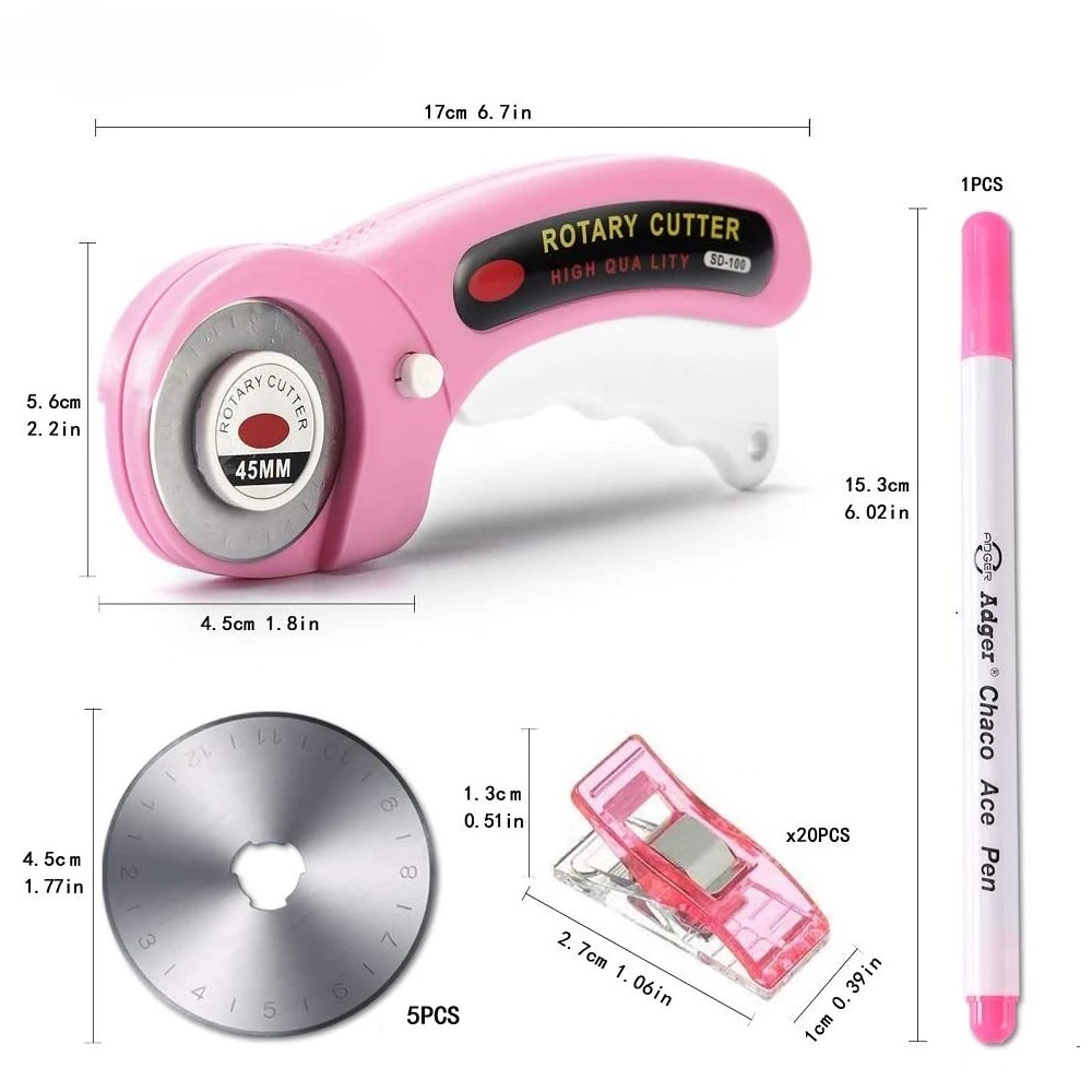 45mm Rotary Cutter Set 5 Blade - Rotary Cutter For Fabric 45Mm recensie en prijs