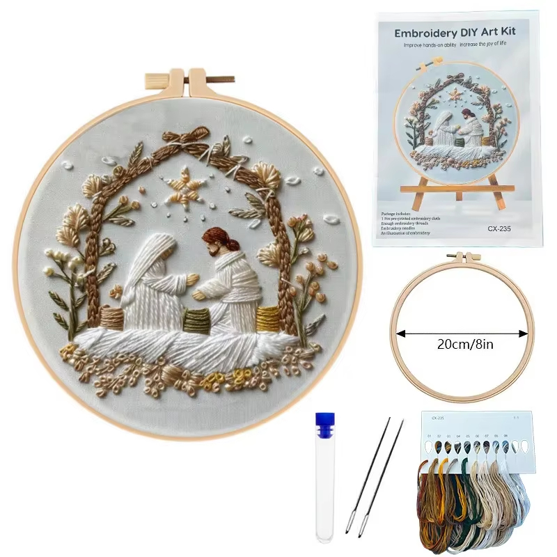Jesus Birth Kerstborduurpakket - Cotton Embroidery Thread Skeins recensie en prijs
