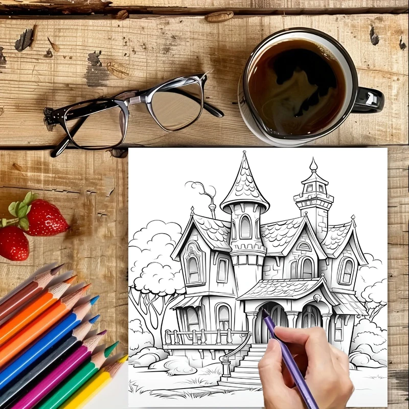 Spookhuis kleurboek voor volwa - Painting Supplies recensie en prijs