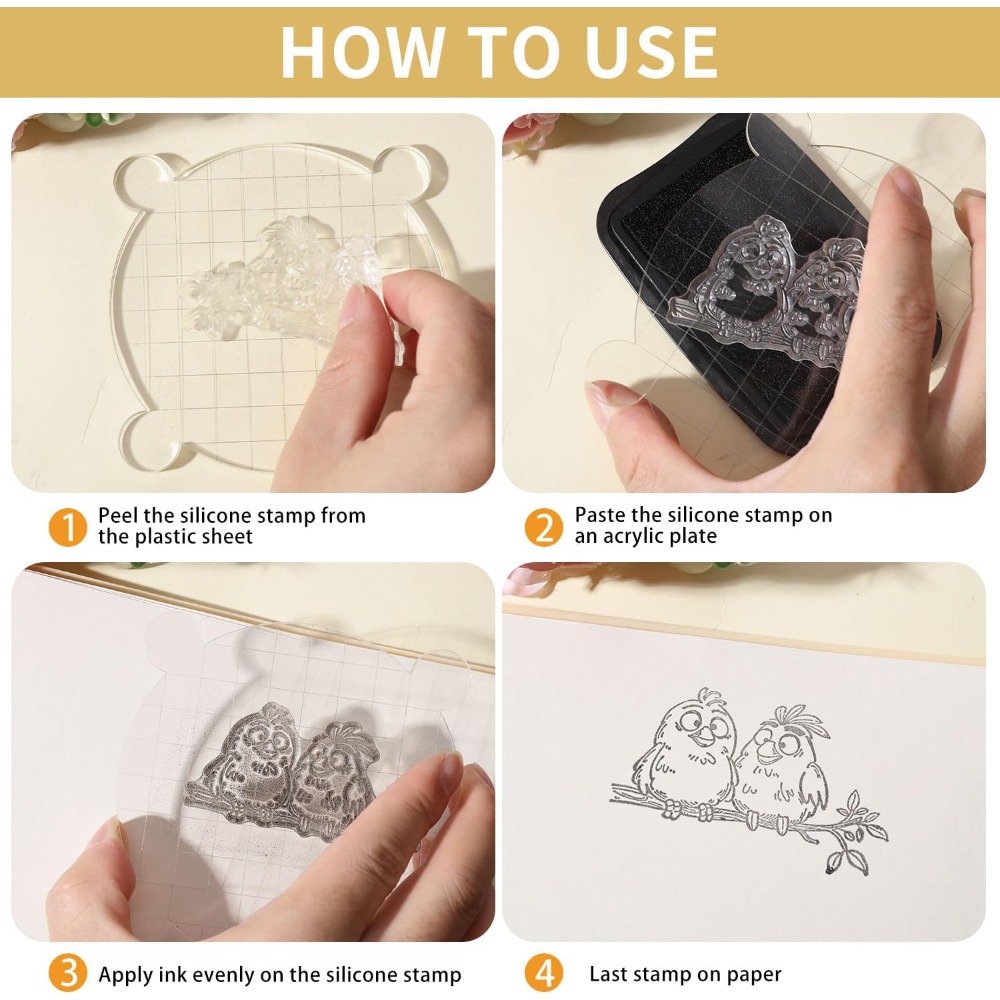 Grappige Vogels Takken Clear S - Clear Silicone Stamps For Card Making recensie en prijs
