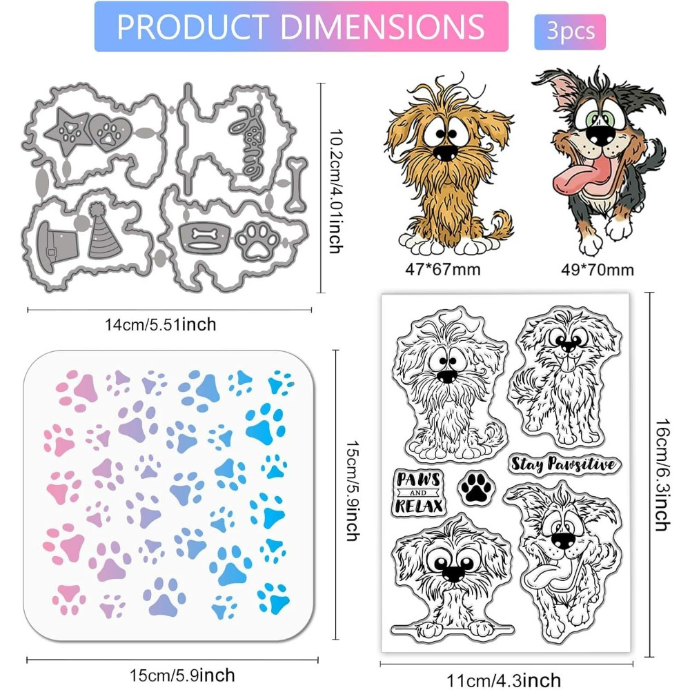 Comic Dog Clear Silicone Stemp - Clear Silicone Stamps For Card Making recensie en prijs