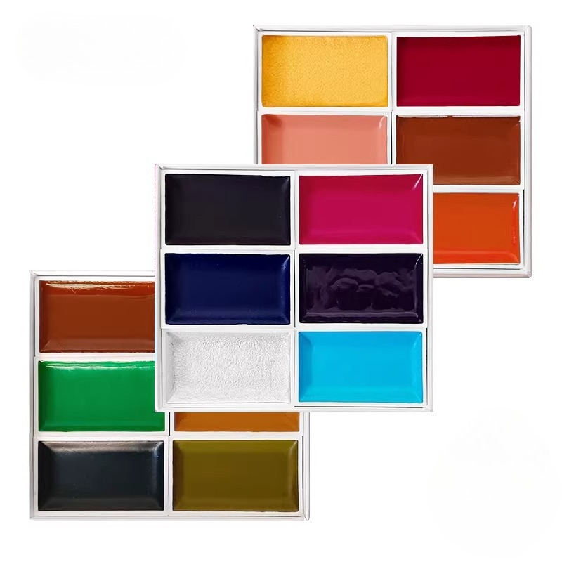Japanse solide aquarelverfset  - Watercolor Paint Set Solid Pigment recensie en prijs