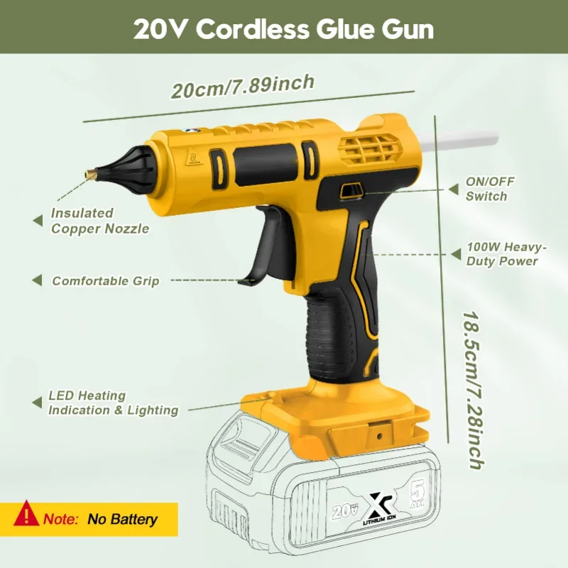 Draadloze Elektrische Handheld - Hot Melt Glue Gun Cordless recensie en prijs