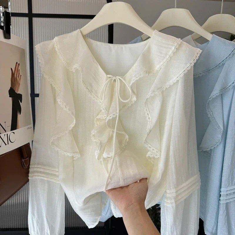 Franse V-hals chique blouse me - Embroidery recensie en prijs