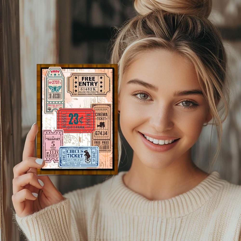 Vintage Ticket Clear Stamp voo - Clear Silicone Stamps For Card Making recensie en prijs