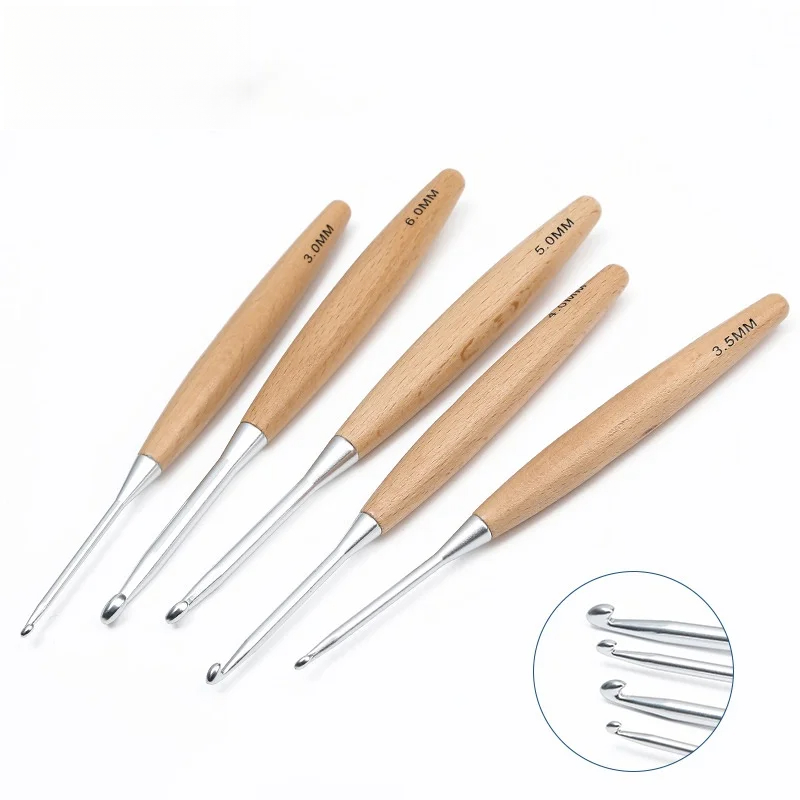 1/11 stuks houten handvat haak - Wooden Crochet Hooks Ergonomic Handle recensie en prijs
